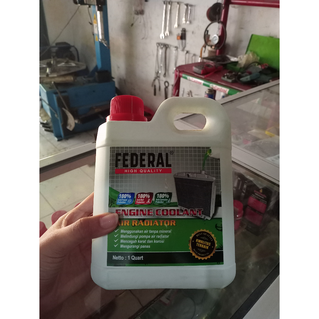Jual Air Radiator Air Coolant federal 1 liter 100ml | Shopee Indonesia