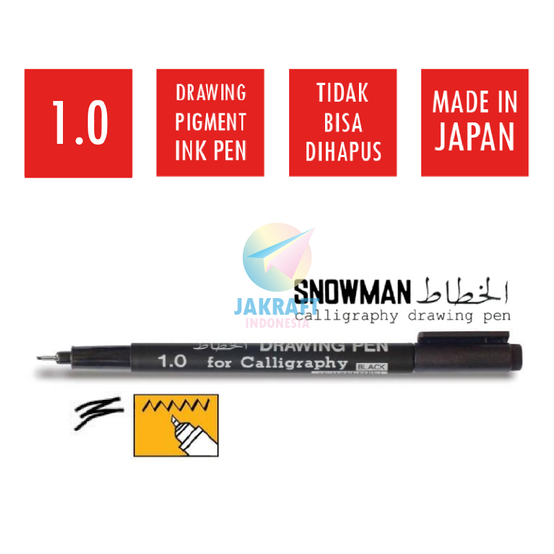 Jual (1 Pcs) Spidol Kaligrafi SNOWMAN FT-700 Chisel Style Calligraphy ...