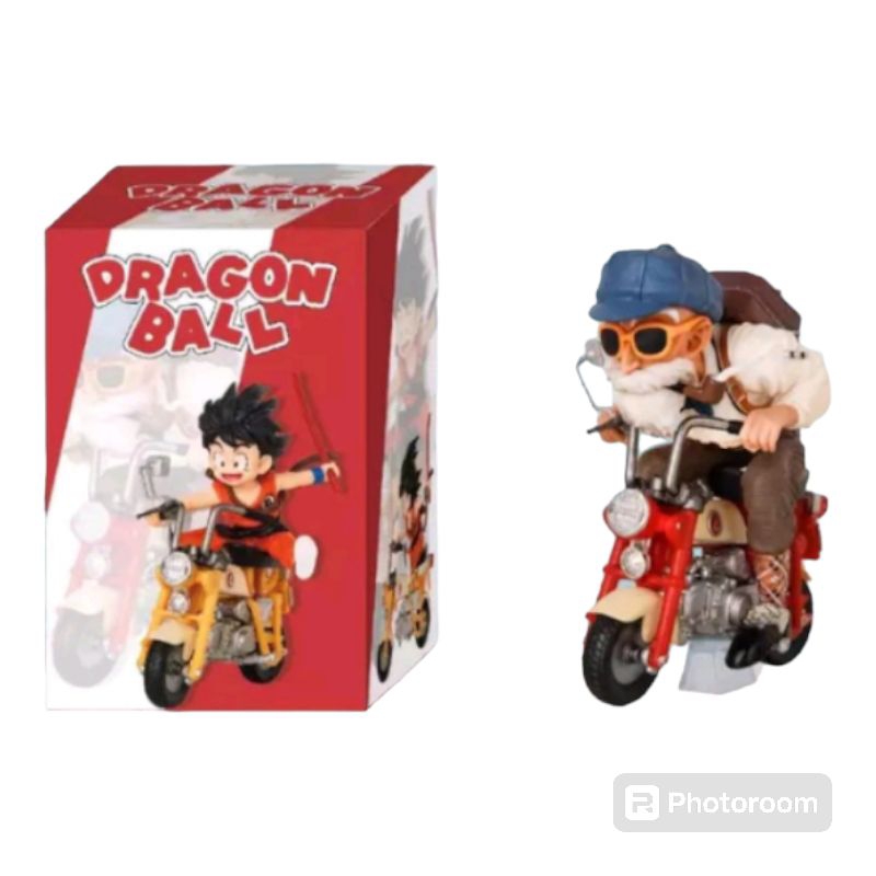 Jual action figure dragon ball master roshi naik motor/motorcycle BOX ...