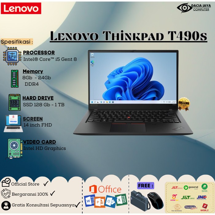 JC0389 レノボ 極美品 Thinkpad T480s i7 16GB 1TB FHD office2019