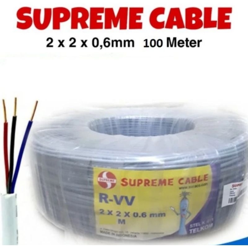 Jual Supreme Kabel Telepon R-VV 2X2X0.6 | Shopee Indonesia