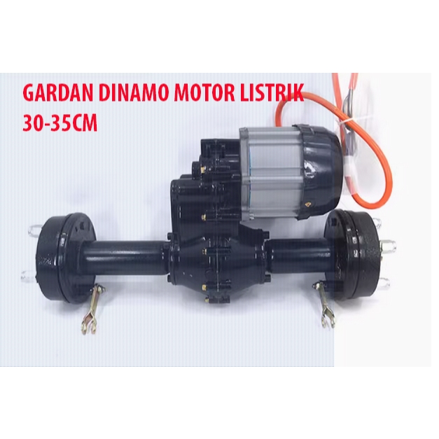 Jual Paket!! Dinamo Motor Listrik Roda Tiga+ 35 cm Gardan Belakang ...