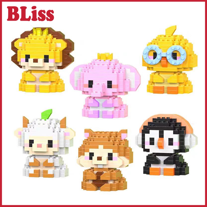 Jual BLiss 3D DIY Mainan Block Model Hewan Bangunan Seri Hewan Blok ...