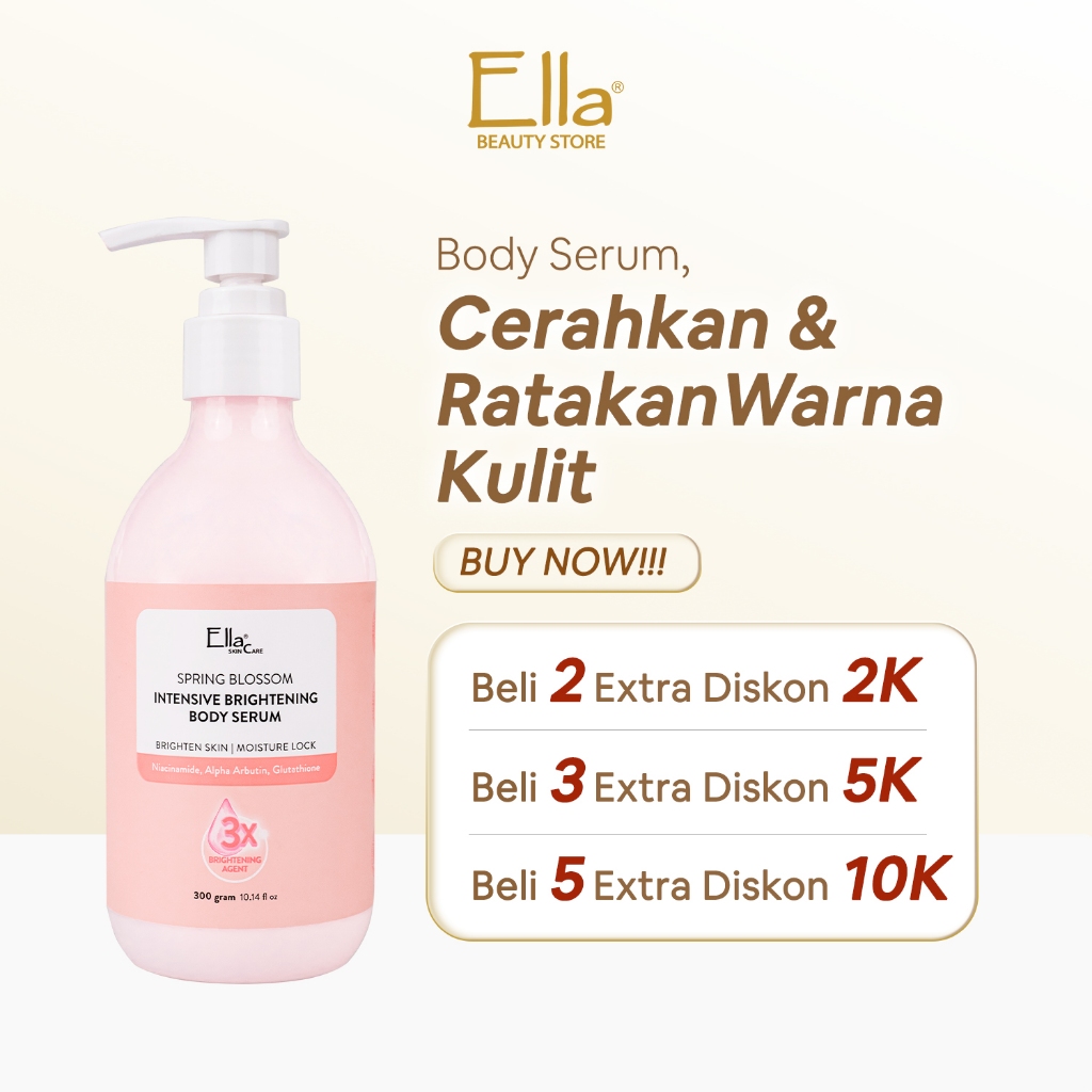 Jual Ella Skincare Spring Blossom Intensive Brightening Body Serum with ...