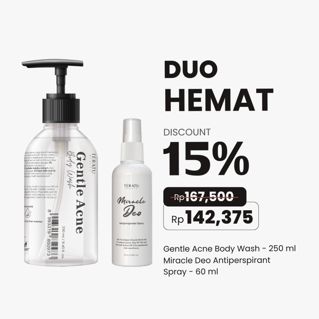 Jual TERATU BEAUTY Gentle Acne Body Wash (Ampuh untuk Jerawat Badan
