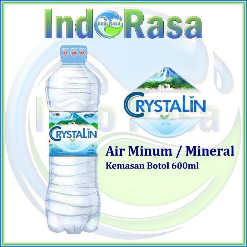 Jual Crystalin Air Minum Mineral Botol 600ml | Shopee Indonesia