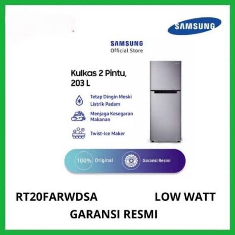 Jual SAMSUNG KULKAS RT20FAR KULKAS SAMSUNG 2 PINTU RT20FARWDSA | Shopee ...