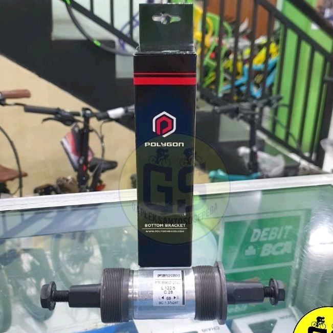 Jual BB Bottom Bracket Kotak Polygon 122mm Bearing Laker Sepeda ...