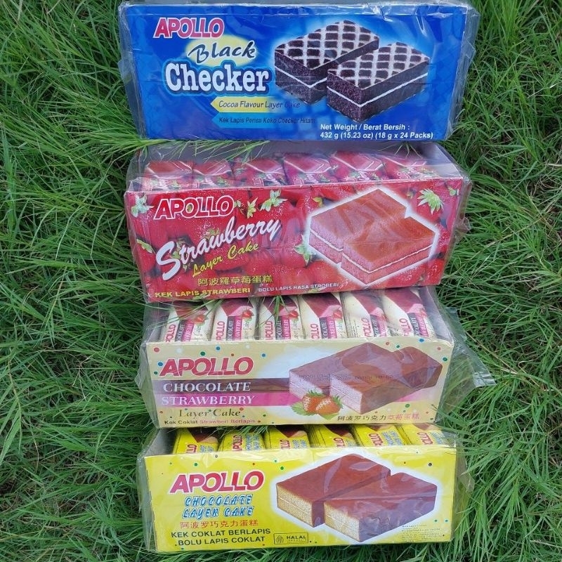 Jual Apollo Cake / apollo layer cake 24pcs / bolu lapis coklat ...