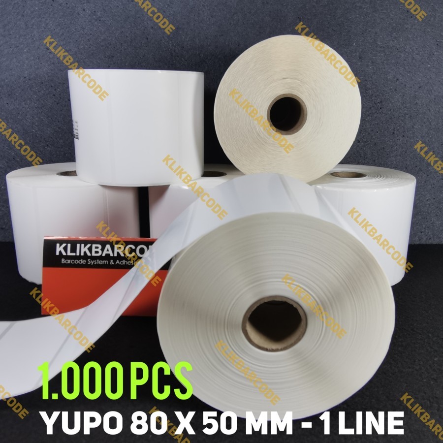 Jual Label Yupo 80 x 50 / 80x50 mm / 80x50mm / 8x5 cm / 80*50 mm 1000 ...