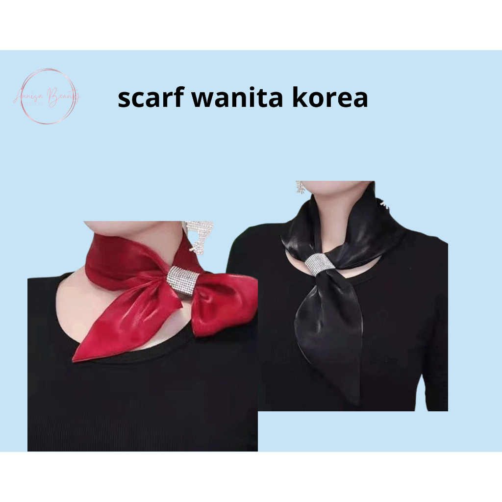 Jual Scarf Wanita Korea Scraf Leher Syal Wanita Scarf Syal Leher Bandana Ikat Rambut