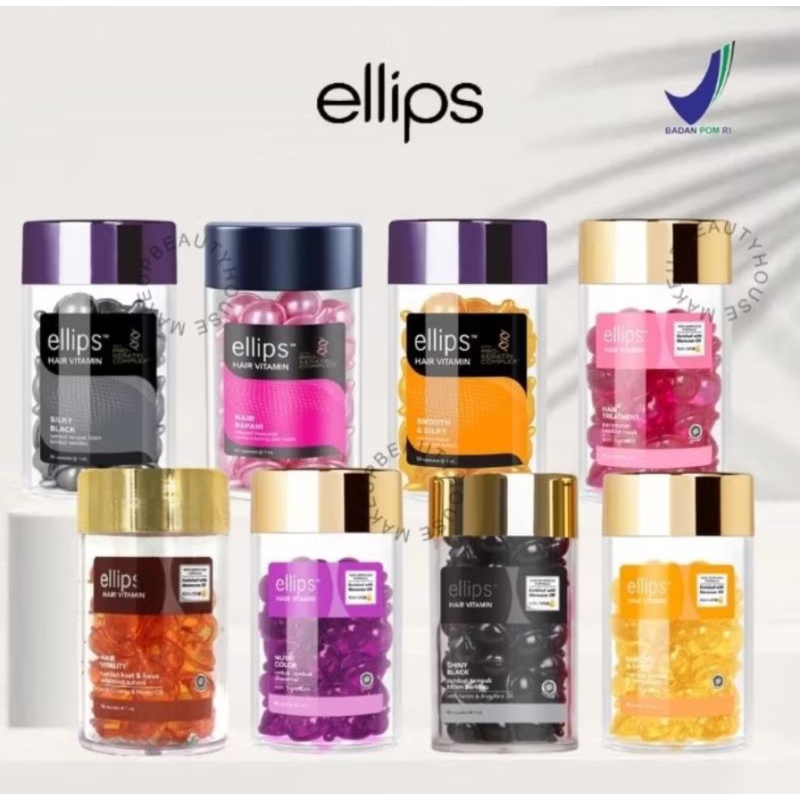 Jual Ellips Hair Vitamin Rambut Botol 50 capsule | Shopee Indonesia