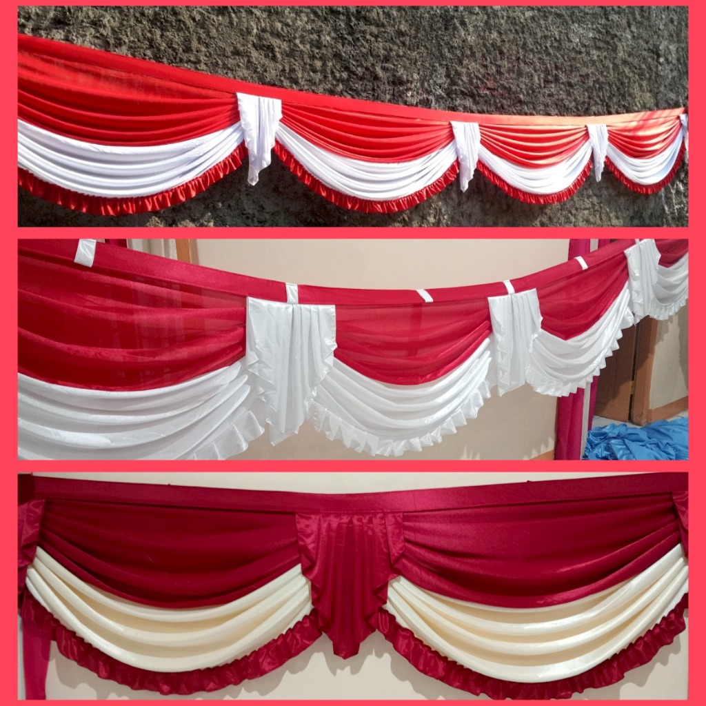 Jual Rumbai Merah Putih | Rombe Agustusan | Rumbai Tenda | Shopee Indonesia