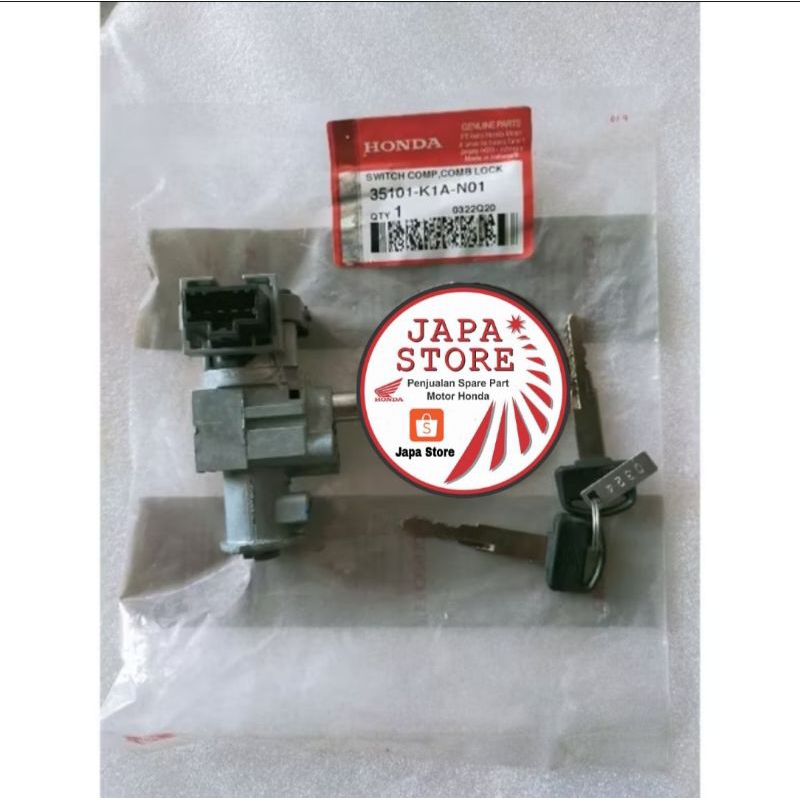 Jual 35101K1AN00 35100K1AN01 35010K1AN00 KUNCI KONTAK BEAT K1A 2020 KEY ...