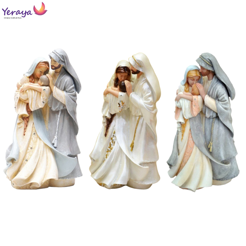 Patung Pajangan Keluarga Kudus Kasih Permata Tebal 2