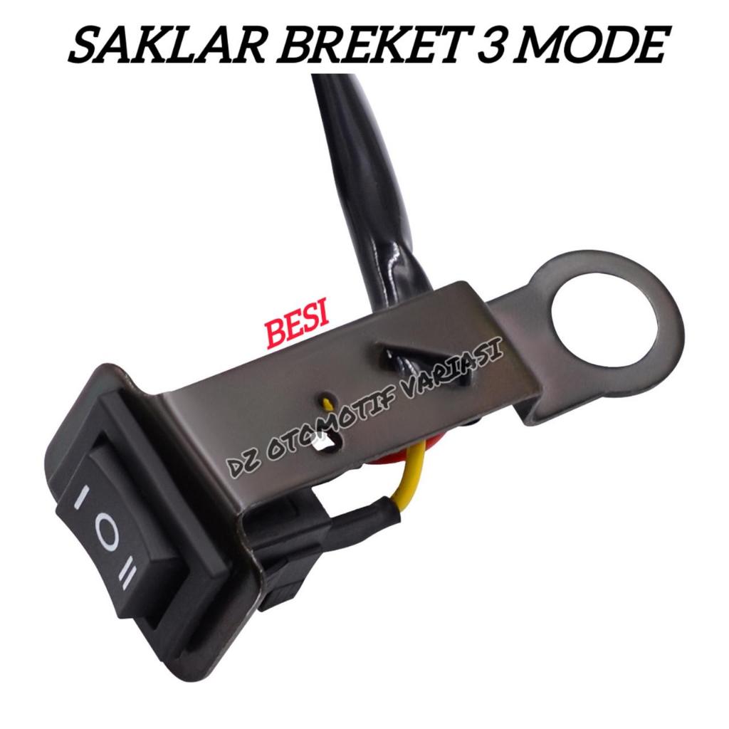 Jual Saklar Brecket Switch On On Off 3 Mode Lampu Tembak Spion Besi ...