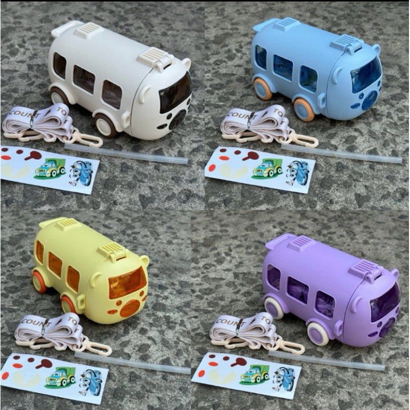 Jual Botol Air Minum Bentuk Bus 500ml / Tritan Botol Mainan Anak ...