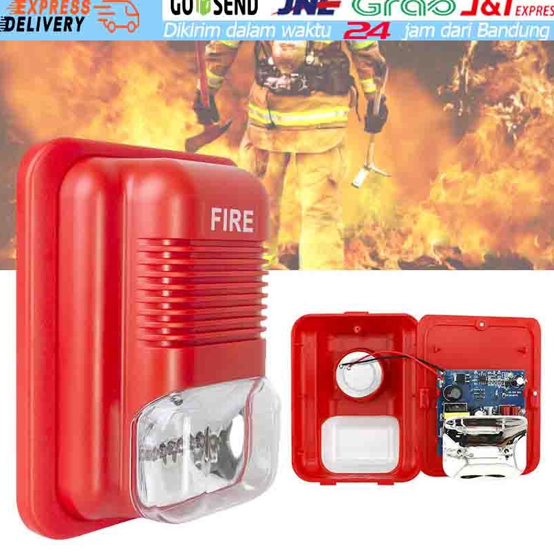 Live Loud Siren Host ,Wired Mini Alarm Siren Horn, 110 Decibels Siren Sound Alert Warning Alarm For Horn Home 12v Red And Black Wired Mini Alarm Siren Horn Live Loud Siren Host Ring Sensor