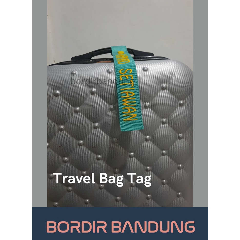Jual KODE R49S Gantungan Penanda Nama Koper Bag Tag Bordir Warna Custom ...