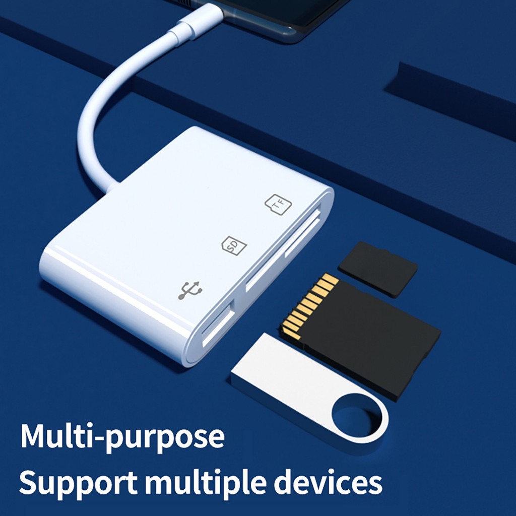 Jual Colmer 3in1 Card Reader Micro SD Card OTG USB Type C 2.0 Hub ...
