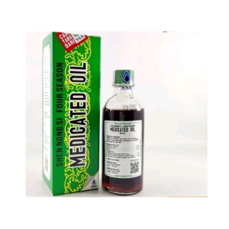 Jual medicated oil four season | 12ml | 20ml | 40ml | untuk merdakan ...