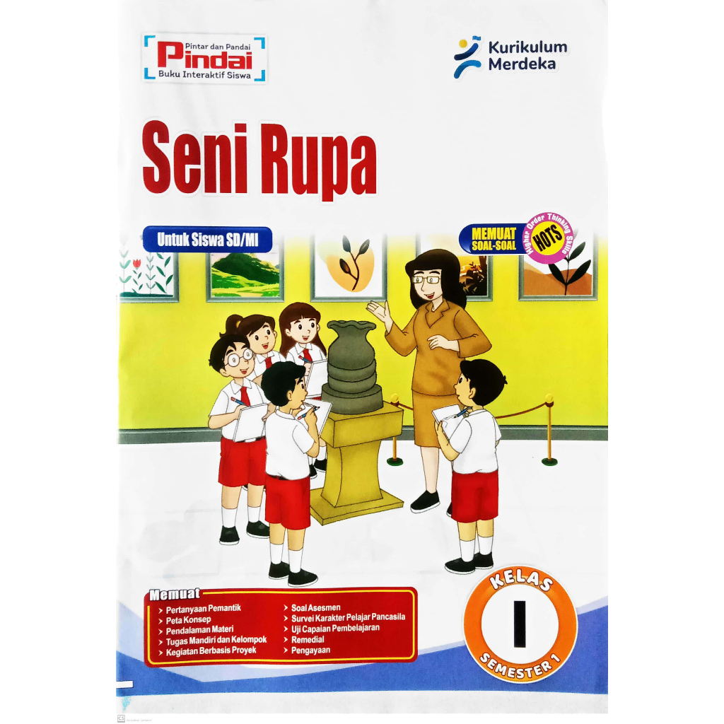 Jual Buku LKS Seni Rupa kurikulum Merdeka Kelas 1 SD/MI Semester 1 ...