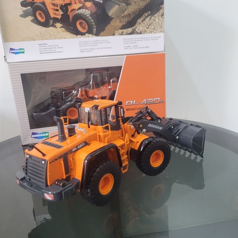 Jual miniatur Diecast Wheel Loader Doosan DL420a | Shopee