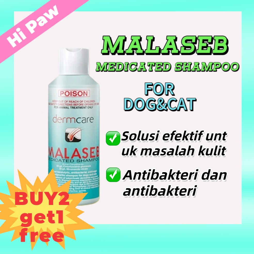 Jual Malaseb Shampoo ANTI FUNGAL FLEAS untuk Jamur Kutu Scabies Parasit