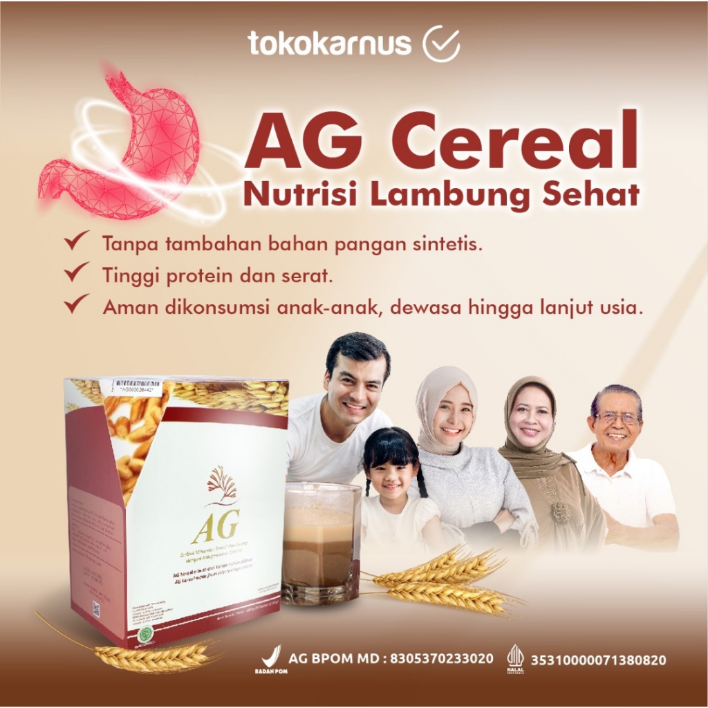 Jual AG Cereal ( alga gold ) Konsep Karnus, Nutrisi Sel, lambung sehat ...