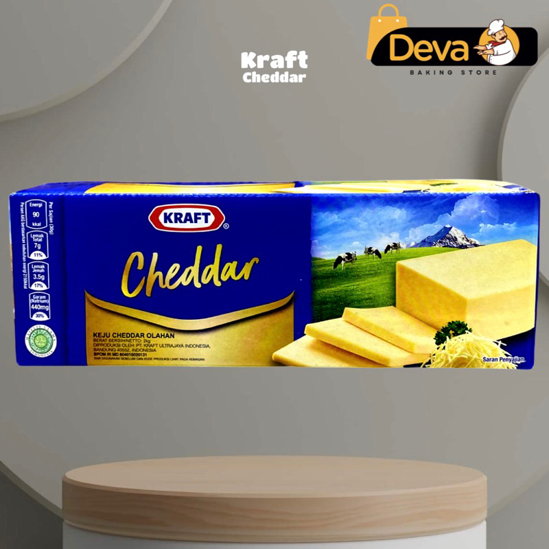 Jual Kraft Cheddar - Kraft Keju Cheddar 2kg | Shopee Indonesia