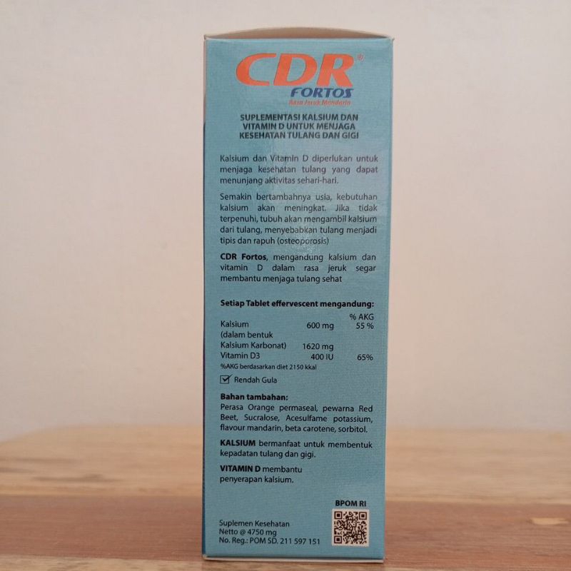 Jual CDR Fortos isi 10 Tablet Effervescent | Shopee Indonesia