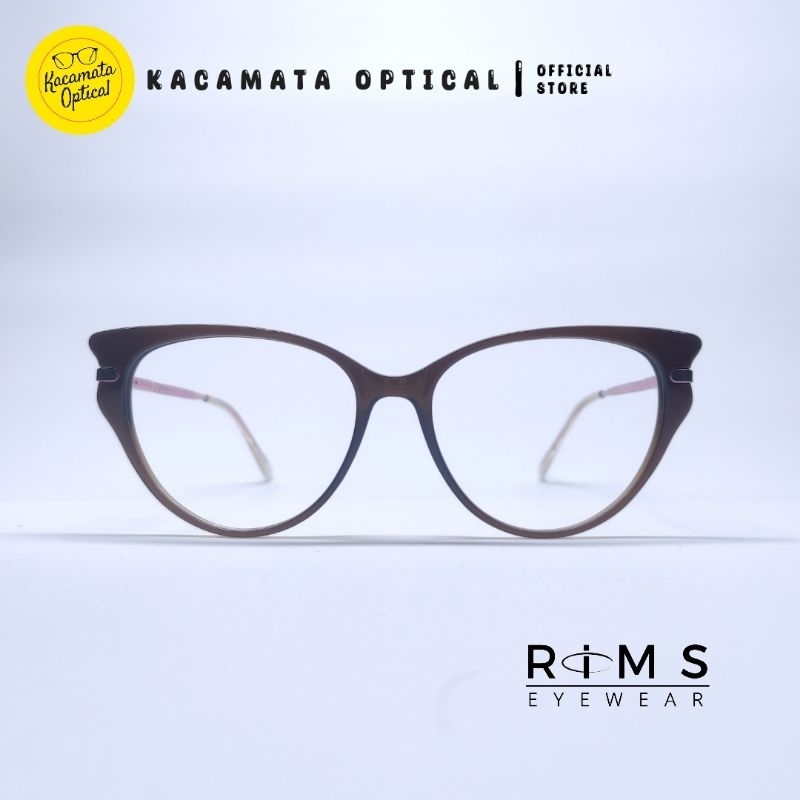 Jual RIMS EYEWEAR - Frame RIMS35002 Cat Eye Coklat Plastik Acetate ...