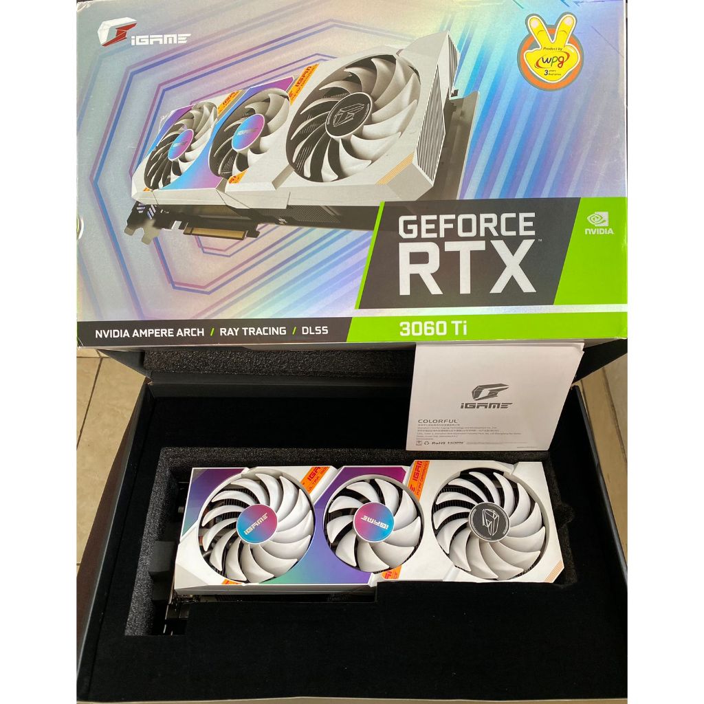 Jual VGA Colorful iGame RTX 3060 Ti Ultra W OC Fullset Garansi Resmi ...