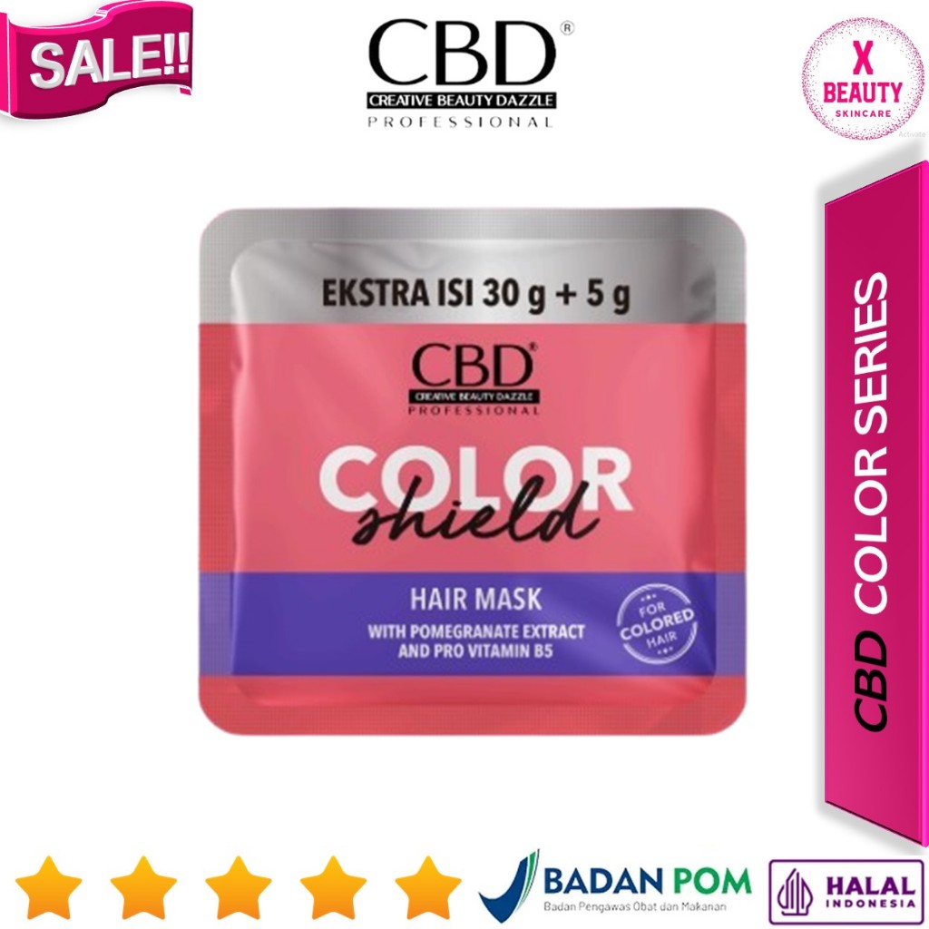 Jual CBD Color Shield Hair Mask (Masker Rambut) 35gr Sachet | Shopee ...