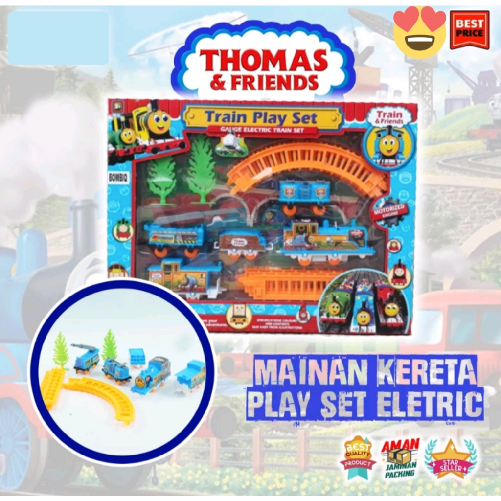 Jual Mainan Anak TRAIN PLAY SET GAUGE ELECTRIC TRAIN SET Kereta ...