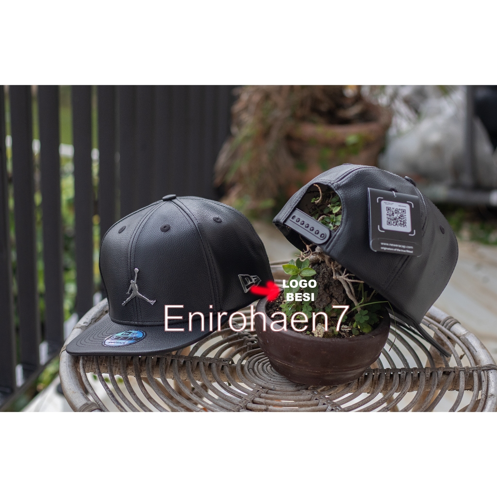 Jual Topi JORDAN Jump man Unisex bahan KULIT JORDAN BESI CAMPUR ...