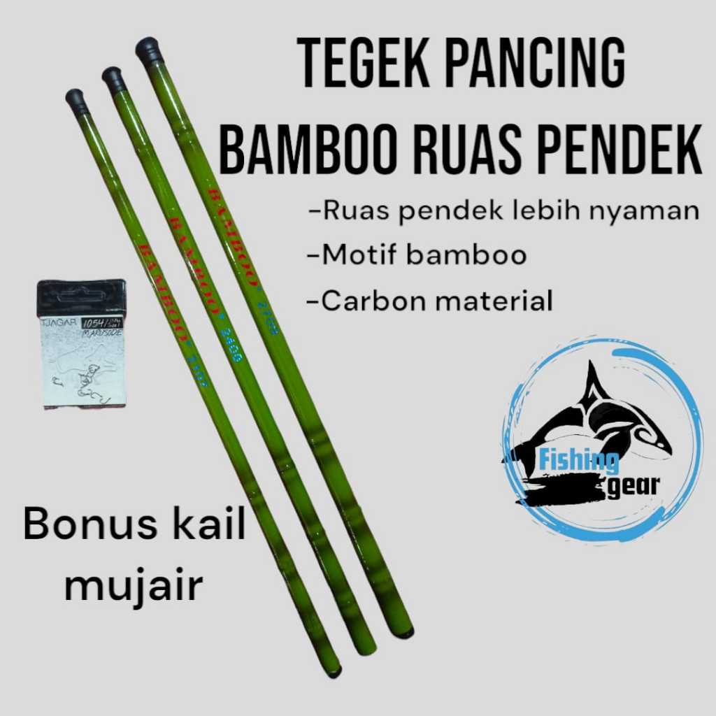 Jual Tegek bambu bamboo ruas pendek carbon | Shopee Indonesia