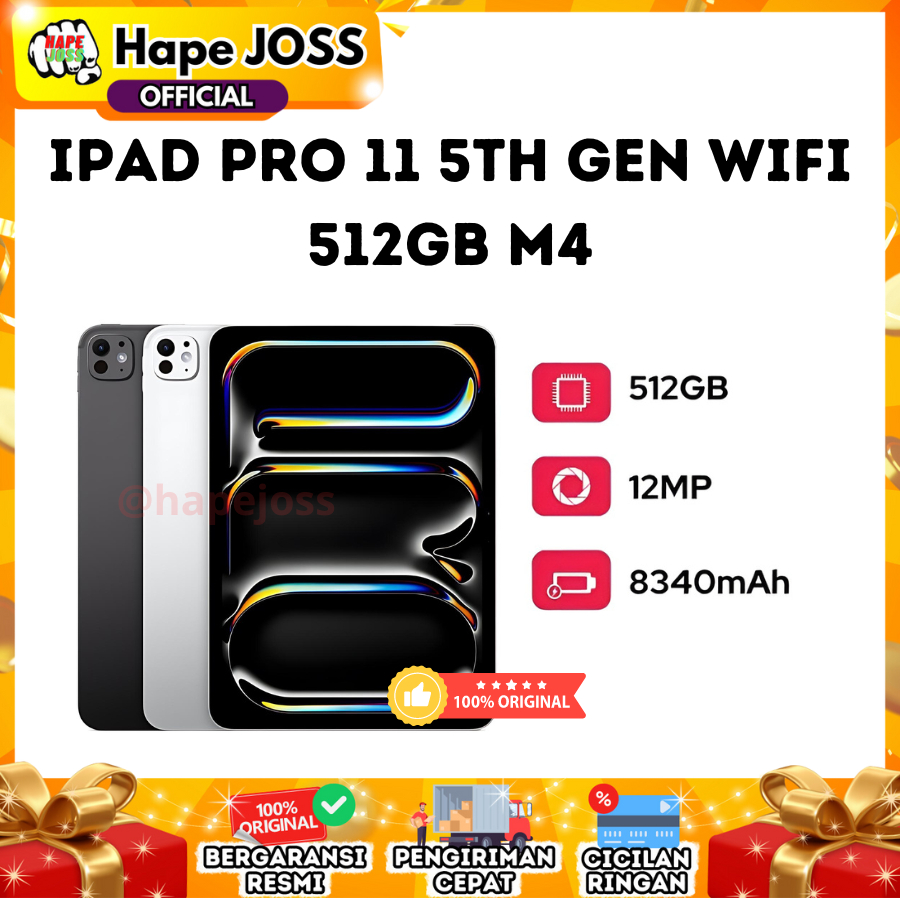 Jual Apple Ipad Pro 11 5th Gen Wifi 512GB M4 Garansi Resmi Indonesia ...