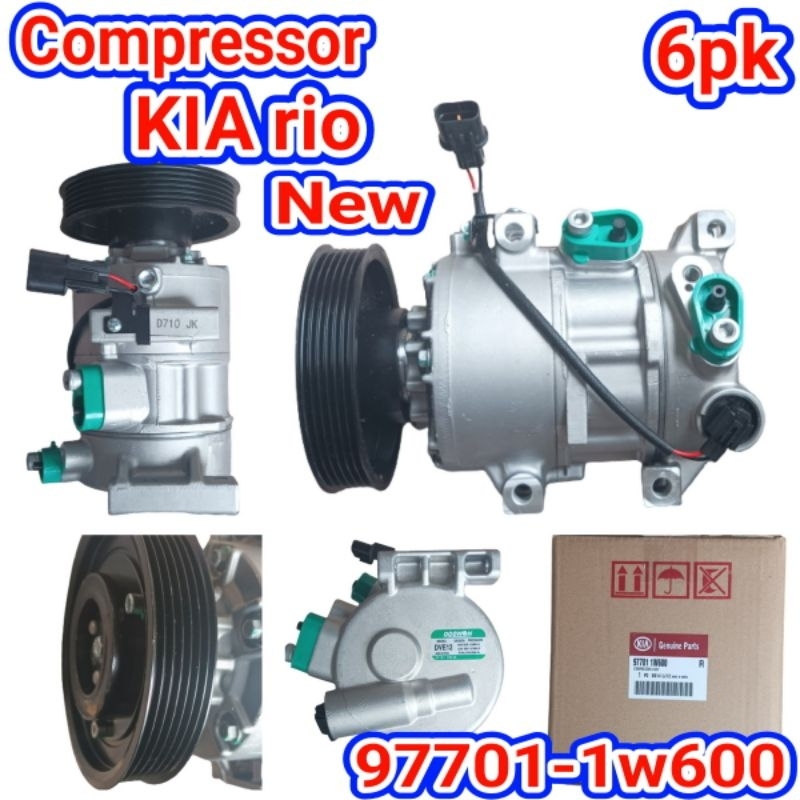 Jual COMPRESSOR Kompresor AC kia All New Rio UB 6PK | Shopee Indonesia