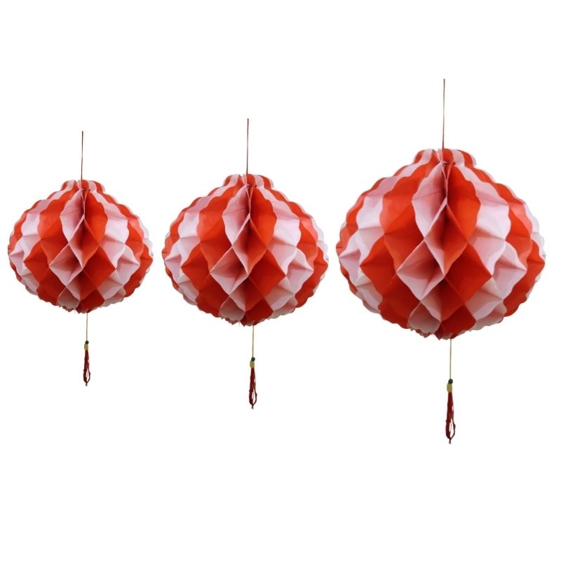 ( Isi 2 ) Lampion merah putih / Hiasan 17 agustus