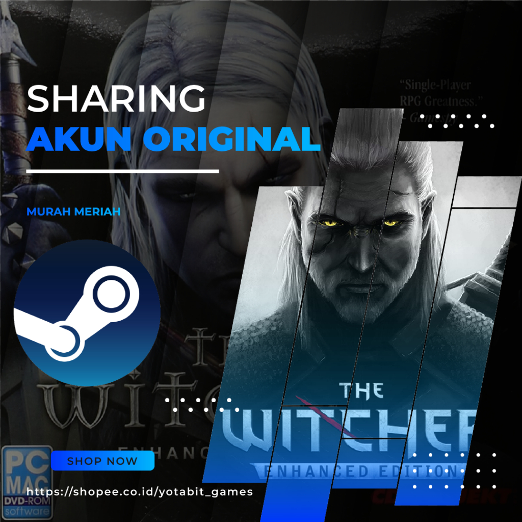 Jual The Witcher: Enhanced Edition (ROW) PC Sharing Original Offline ...