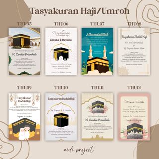 Jual Kartu/Stiker Tasyakuran Umroh/Haji, Custom Stiker Tasyakuran ...