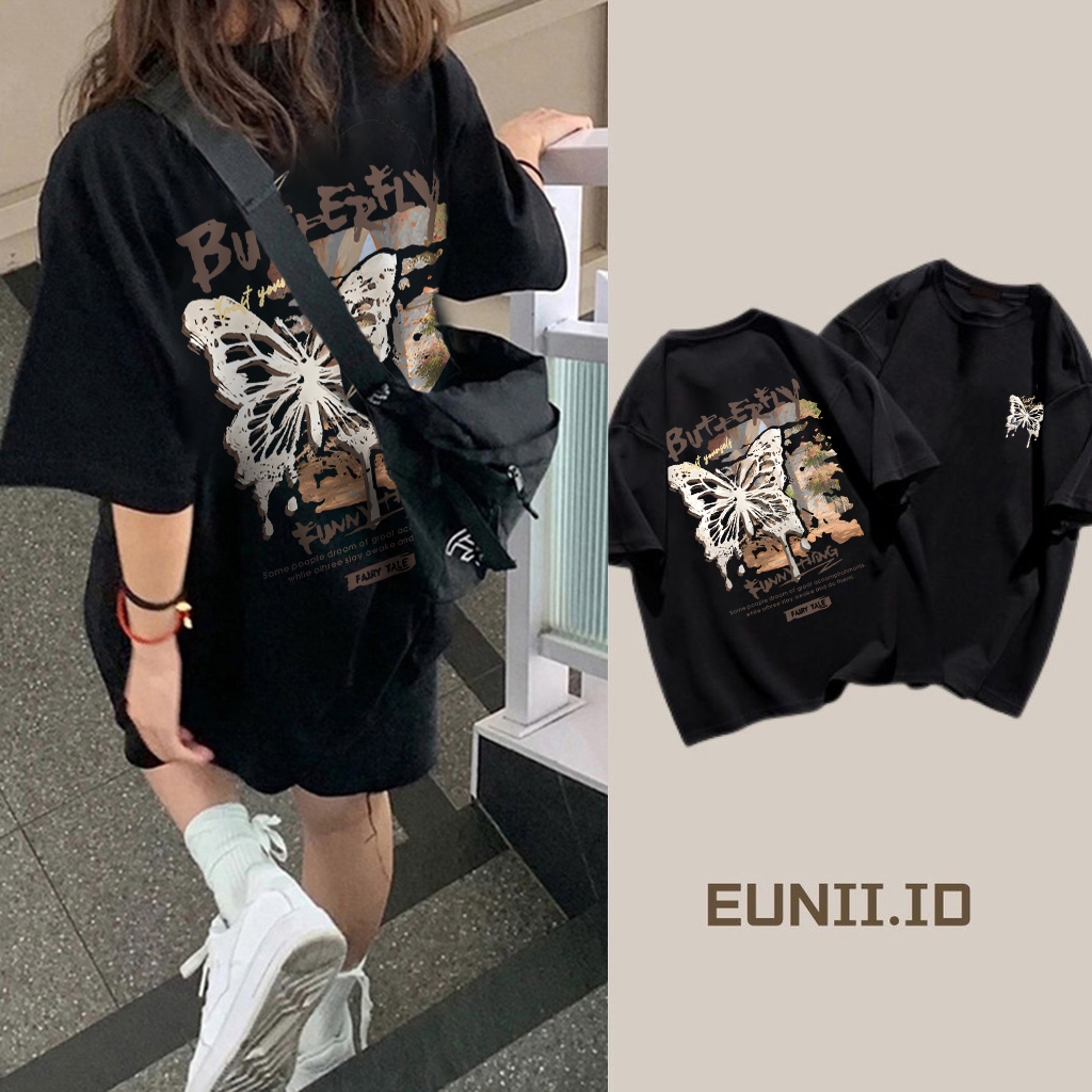 Nevada Oversize Good Times And Sunny Day Kaos Lengan Pendek Wanita