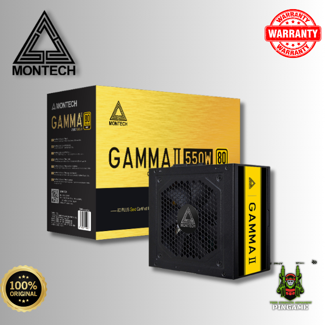 Jual MONTECH GAMMA II 550W 80+ GOLD SEMI MODULAR PSU | Shopee Indonesia