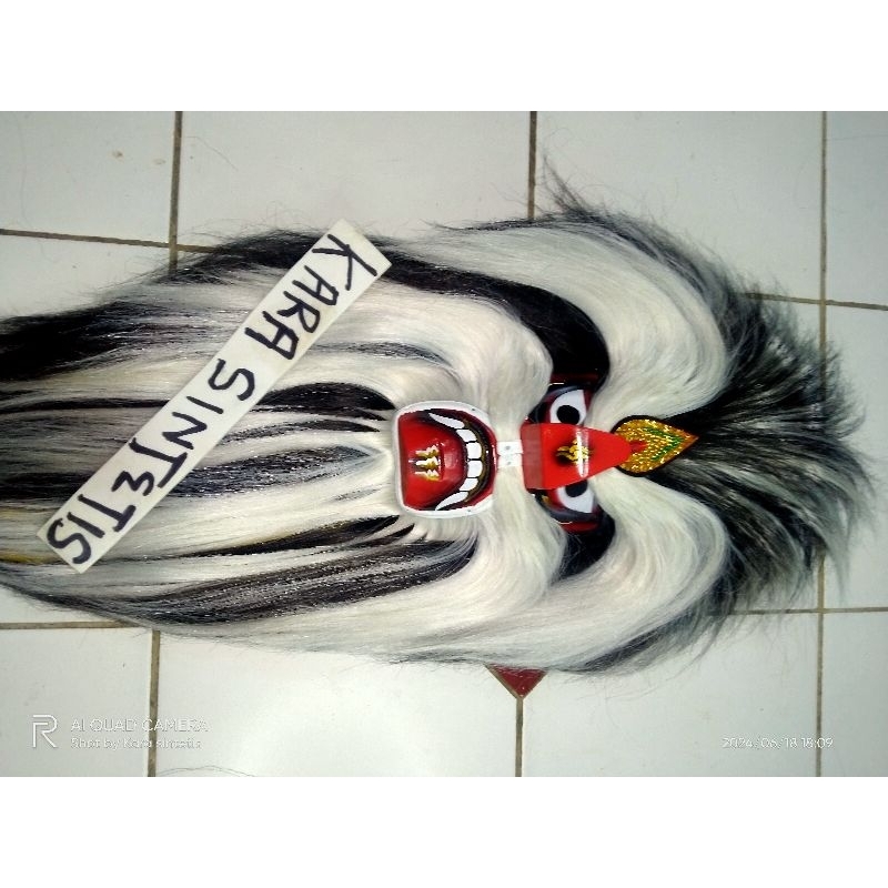 Jual TOPENG BUJANG GANONG MERAH UNTUK RAMBUT HITAM PUTIH REKOMENDASI