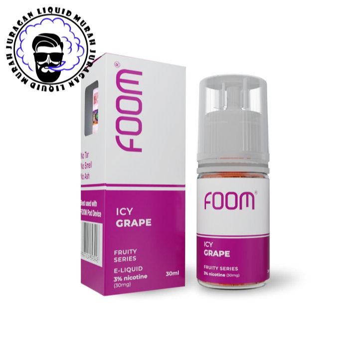 Jual Foom Icy Grape Salt Nic Liquid 30ml New Fruity Series Saltnic by ...