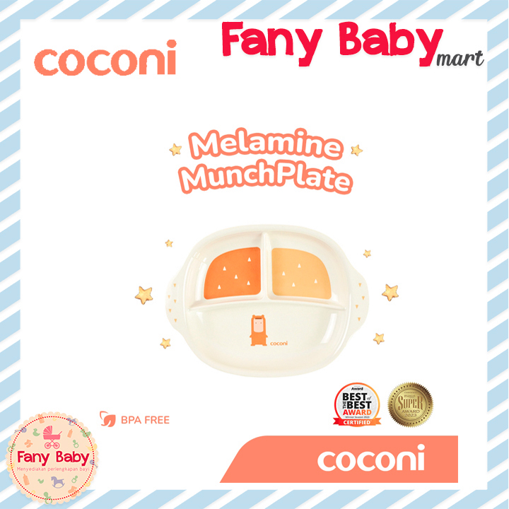 Jual COCONI MELAMINE MUNCH PLATE - PIRING MAKAN ANAK BAYI | Shopee ...