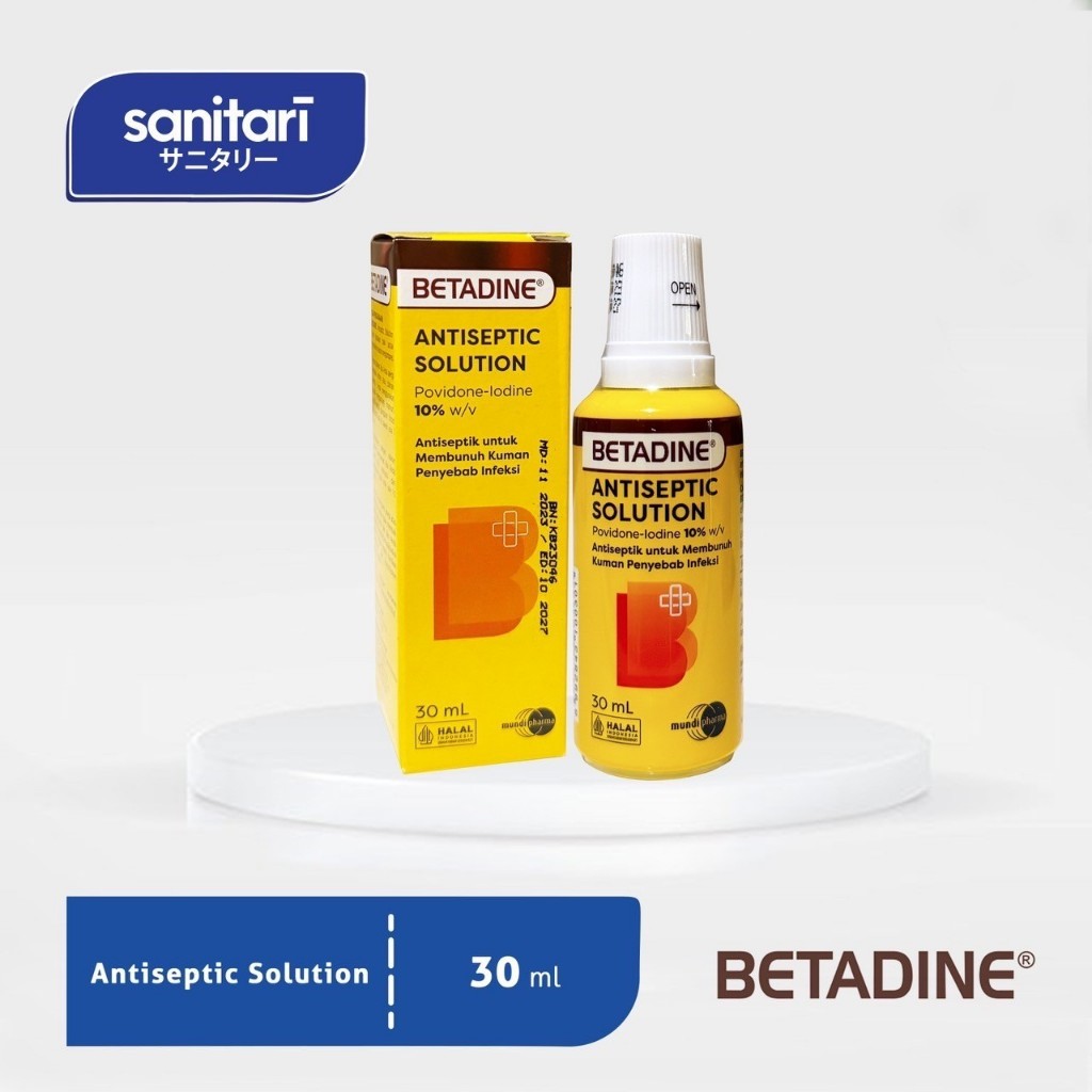 Jual Betadine Antiseptic Solution Antiseptik Luka Povidone Iodine ...