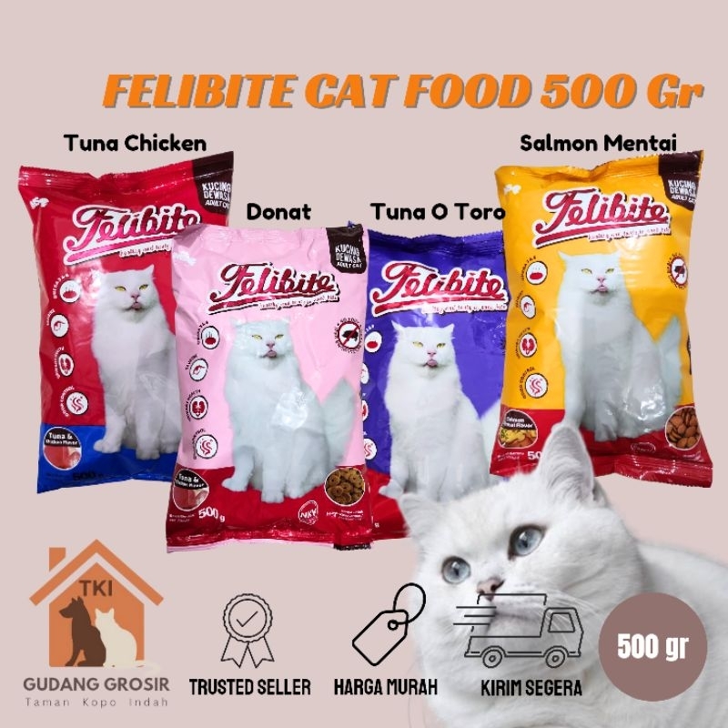 Jual Felibite 500gr Makanan Kucing Kering Dry Cat Food Shopee Indonesia