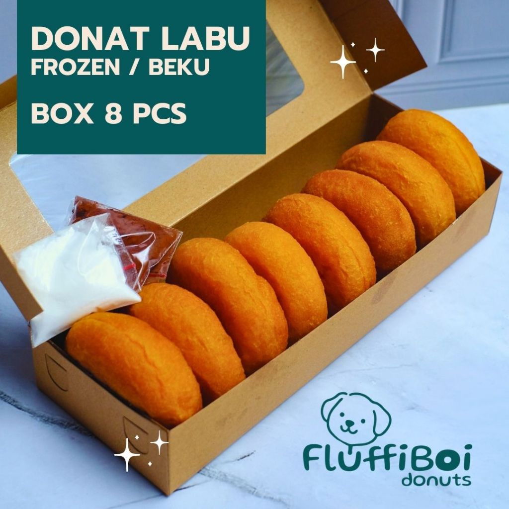 Jual DONAT LABU FROZEN / BEKU dari FluffiBoi 8 pcs | Shopee Indonesia